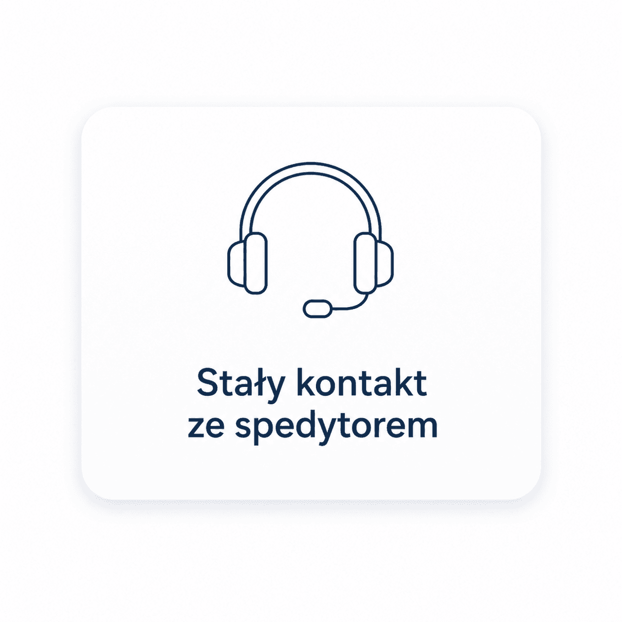 Kafelek usługi Stały kontakt ze spedytorem