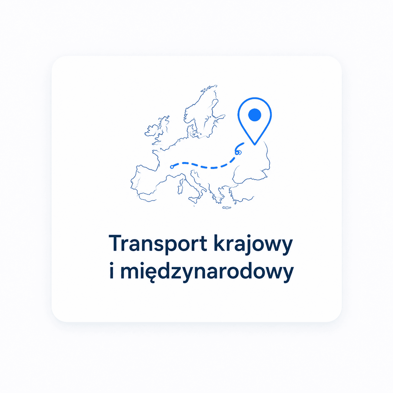 Kafelek usługi Transport krajowy i międzynarodowy